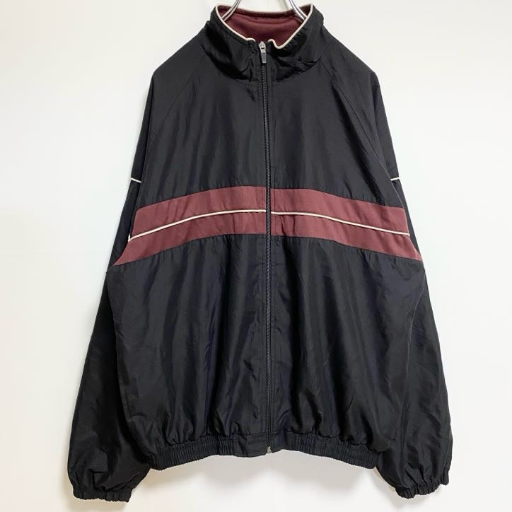 SIMPLY FOR SPORTS　フルジップジャケット　ハイネック　ストリート　無地　黒　ブラック　Lサイズ
