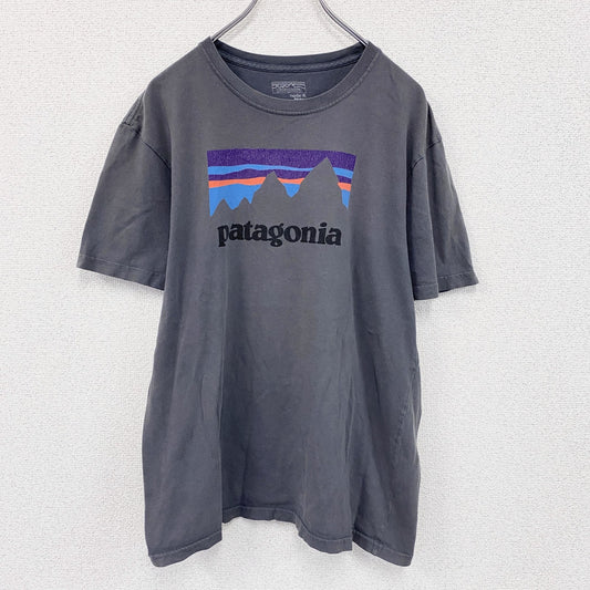 patagonia　パタゴニア　半袖プリントTシャツ　ダークグレー　Mサイズ