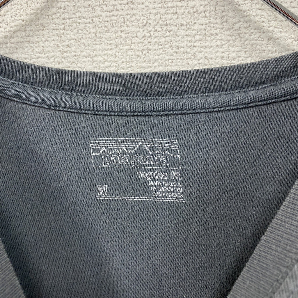 patagonia　パタゴニア　半袖プリントTシャツ　ダークグレー　Mサイズ