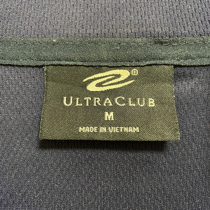ULTRACLUB　トラックジャケット/ジャージ　ラグウランスリーブ　ワンポイント　刺繍ロゴ　紺　ネイビー　Mサイズ