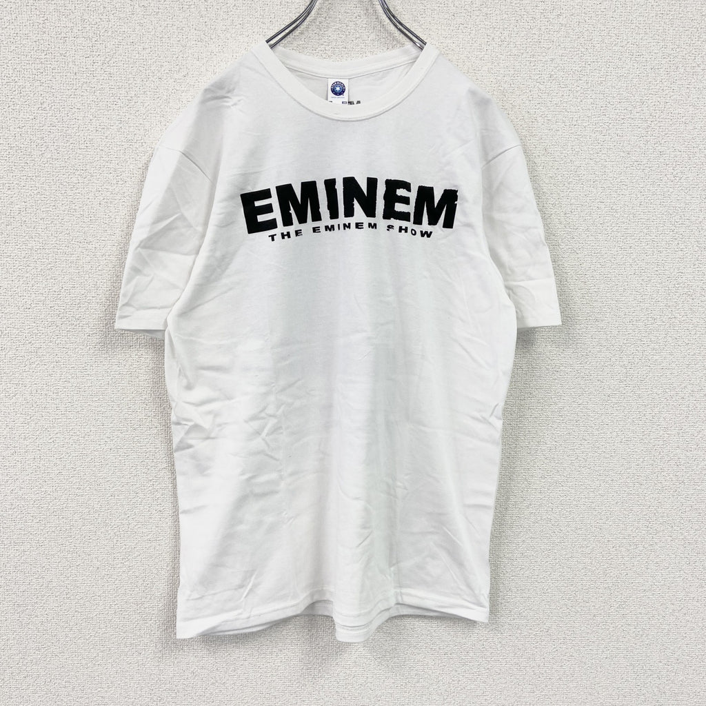Eminem　エミネム　Eminem Show　半袖フォトプリントTシャツ　ラップT　オフィシャル　白　ホワイト　Lサイズ【新品・正規品】