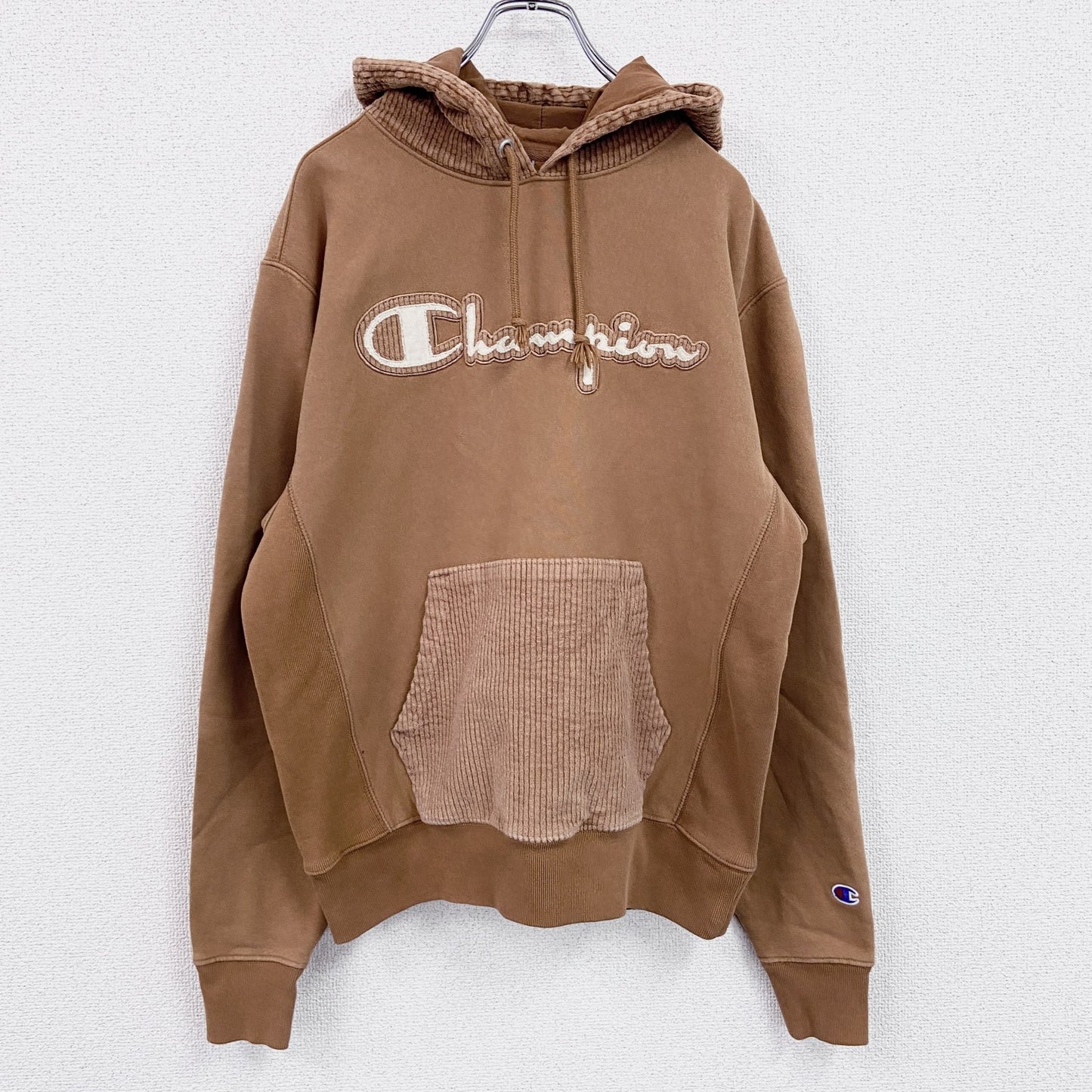 Champion　チャンピオン　スウェットパーカー/フーディー　茶色　ブラウン　Mサイズ