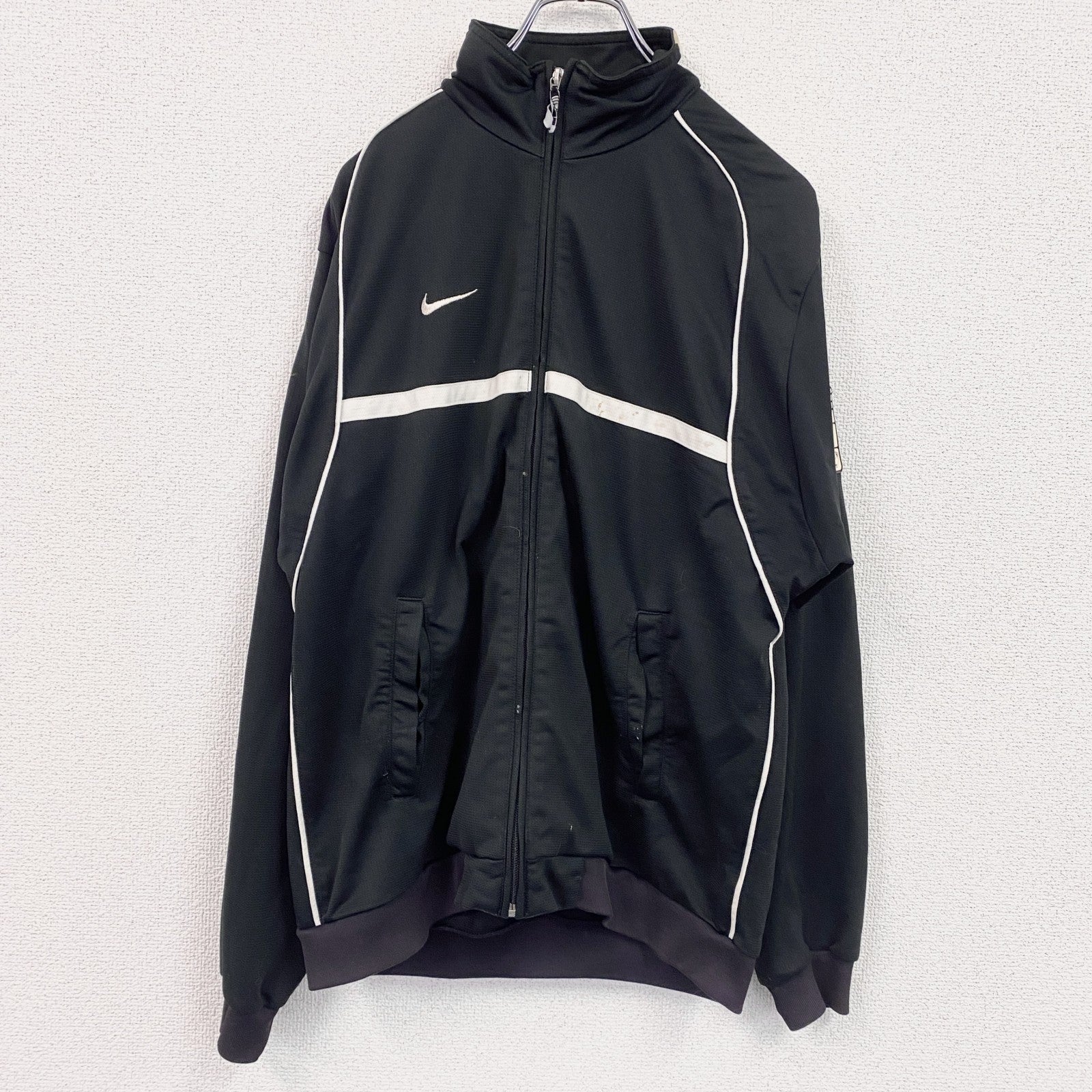 00s　NIKE　ナイキ　トラックジャケット/ジャージ　ヴィンテージ　黒　ブラック　Mサイズ