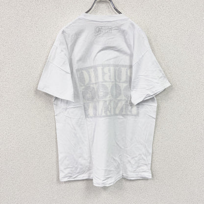 PUBLIC ENEMY　パブリックエネミー　Four Logos　プリントTシャツ　ラップT　白　ホワイト　Lサイズ【新品・正規品】