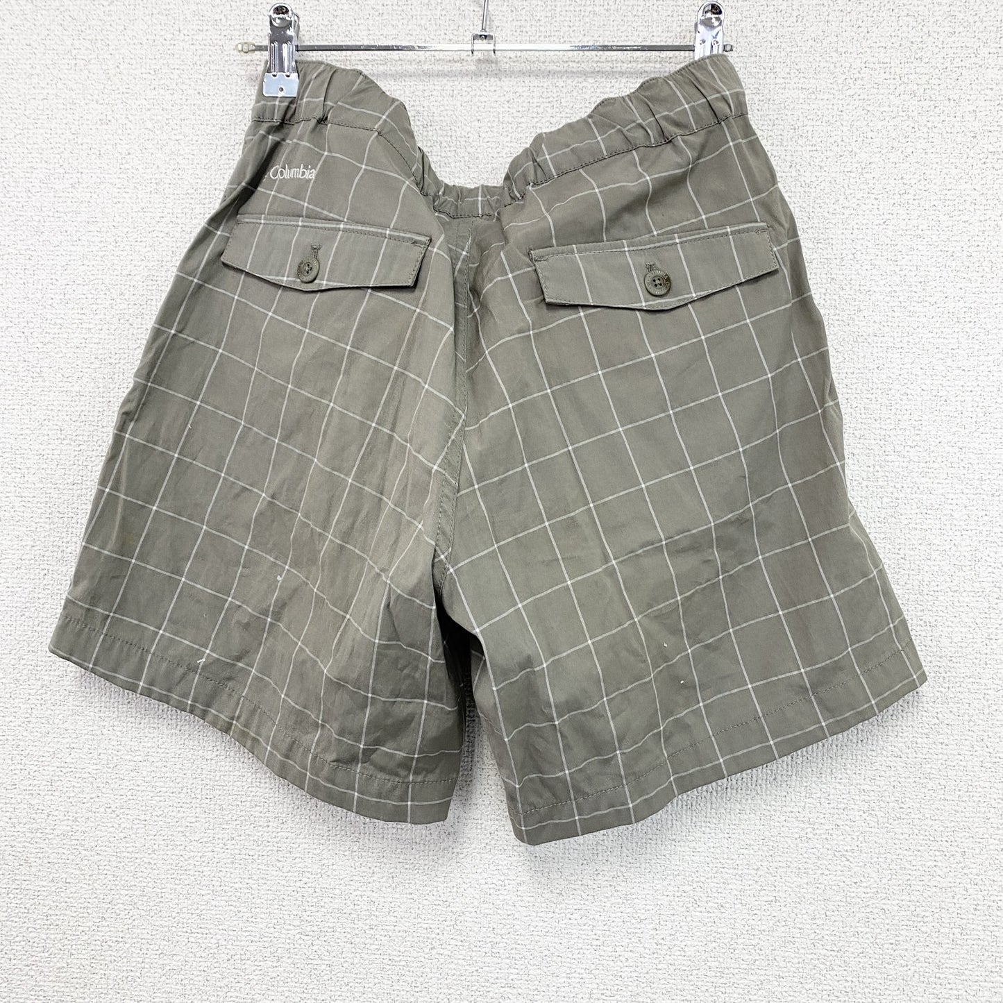 Columbia　コロンビア　ホークスヒルショーツ　ハーフパンツ/ショートパンツ　ウィンドウ柄　灰色　グレー　Lサイズ