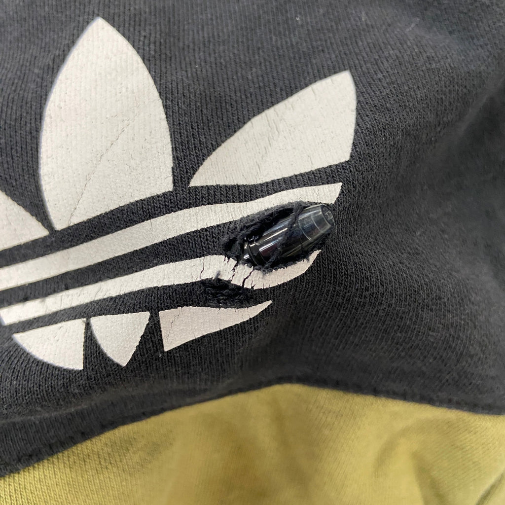 adidas　アディダス　スウェット/トレーナー　バイカラー　カーキ　黒　Sサイズ