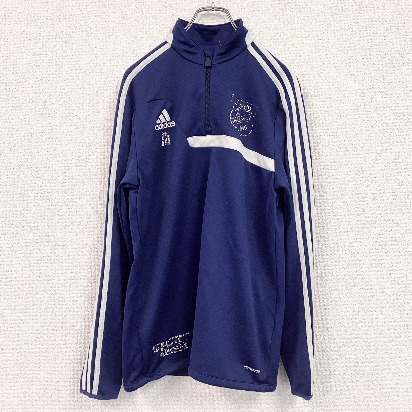 adidas　アディダス　トラックジャケット/ジャージ　紺　ネイビー　Mサイズ
