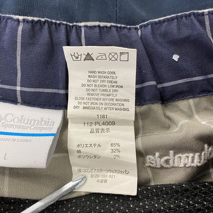 Columbia　コロンビア　ホークスヒルショーツ　ハーフパンツ/ショートパンツ　ウィンドウ柄　灰色　グレー　Lサイズ