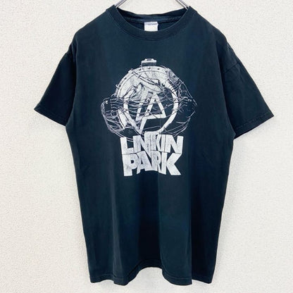 古着 used　半袖クルーネックプリントTシャツ　LINKIN PARK　リンキンパーク　バンドT　ロック　黒　ブラック　Mサイズ