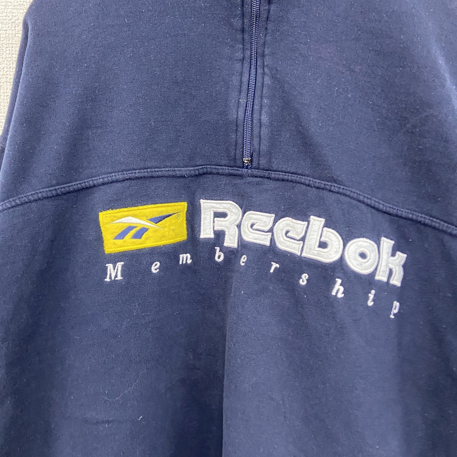 Reebok　リーボック　スウェット/トレーナー　ハーフジップ　紺　ネイビー　Mサイズ