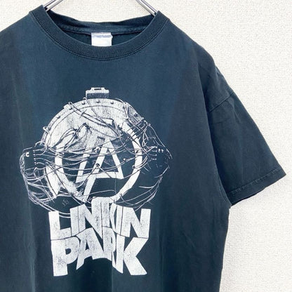 古着 used　半袖クルーネックプリントTシャツ　LINKIN PARK　リンキンパーク　バンドT　ロック　黒　ブラック　Mサイズ