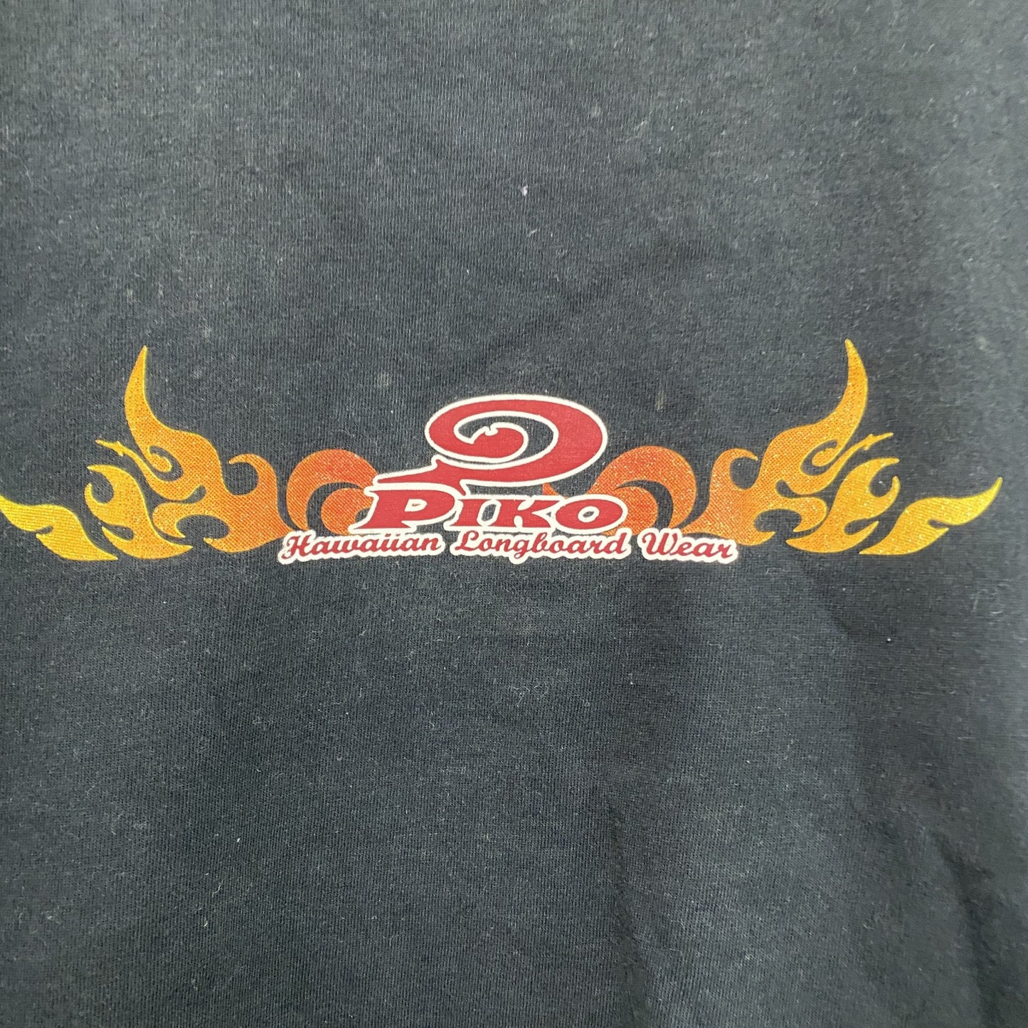 90s～　PIKO　ピコ　長袖Tシャツ/ロンT　レイヤードデザイン　ヴィンテージ　黒　ブラック　Mサイズ