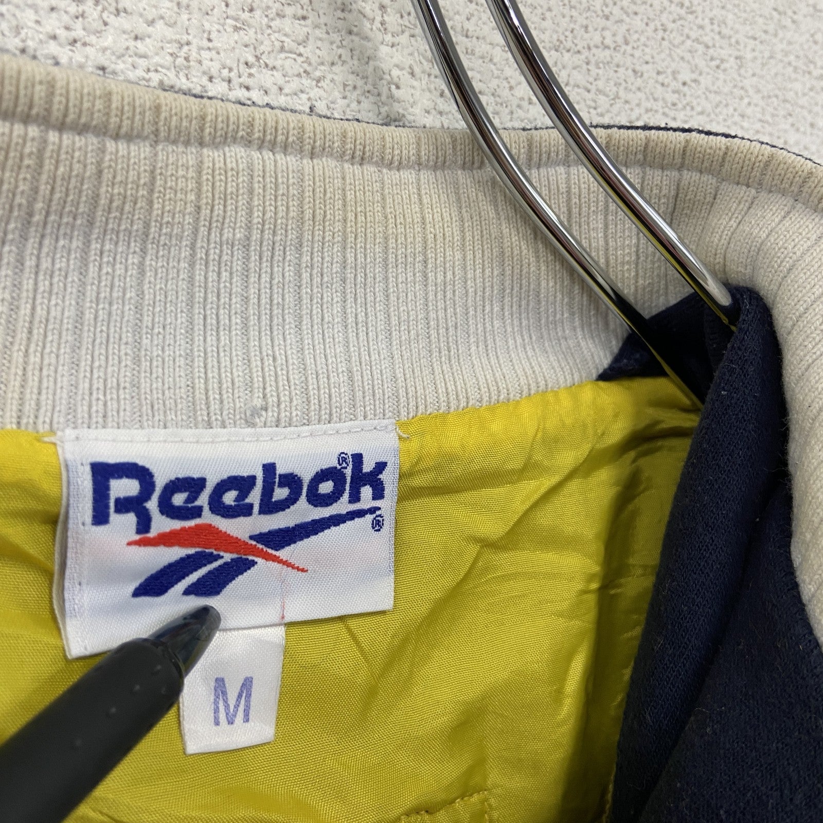 Reebok　リーボック　スウェット/トレーナー　ハーフジップ　紺　ネイビー　Mサイズ