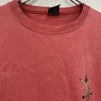 ～90s　OLD STUSSY FRESH GEAR　オールドステューシー　半袖プリントTシャツ　フェード　ピンク　Lサイズ