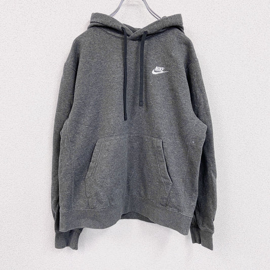 NIKE　ナイキ　スウェットパーカー/フーディー　スウッシュ　灰色　グレー　Mサイズ