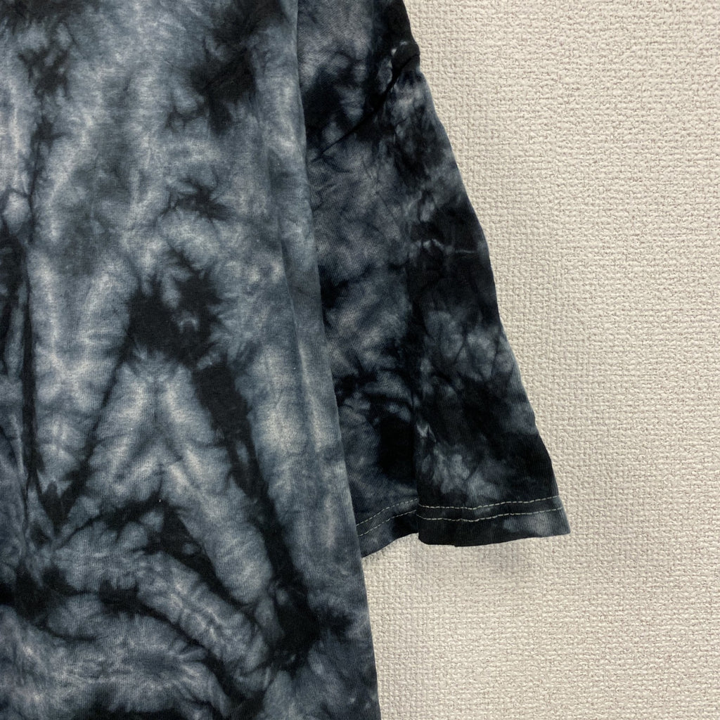 POISON　ポイズン　半袖プリントTシャツ　バンT　タイダイ柄　黒　ブラック　XLサイズ
