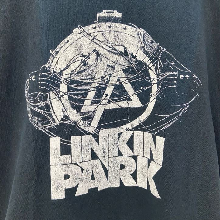 古着 used　半袖クルーネックプリントTシャツ　LINKIN PARK　リンキンパーク　バンドT　ロック　黒　ブラック　Mサイズ