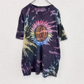 RIH-ISSUE　半袖プリントTシャツ　Rihanna　リアーナ　タイダイ柄　ブラック　Lサイズ
