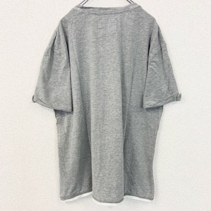 古着 used　Angelo Litrico　半袖カープリントTシャツ　Vintage Wheels　グレー　レトロ　3XLサイズ