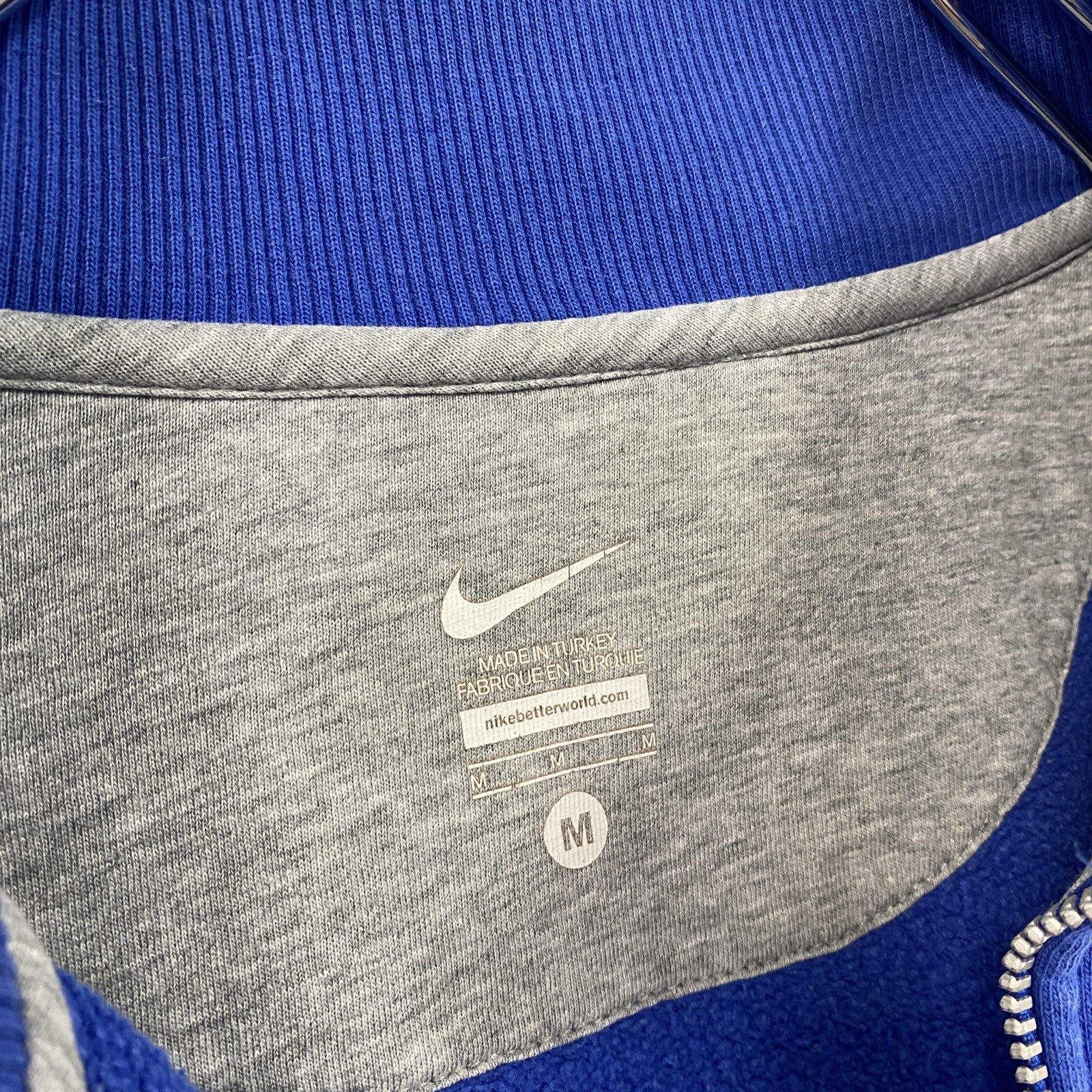 NIKE　ナイキ　フルジップスウェットジャケット　トラックジャケット/ジャージ　青　ブルー　Mサイズ