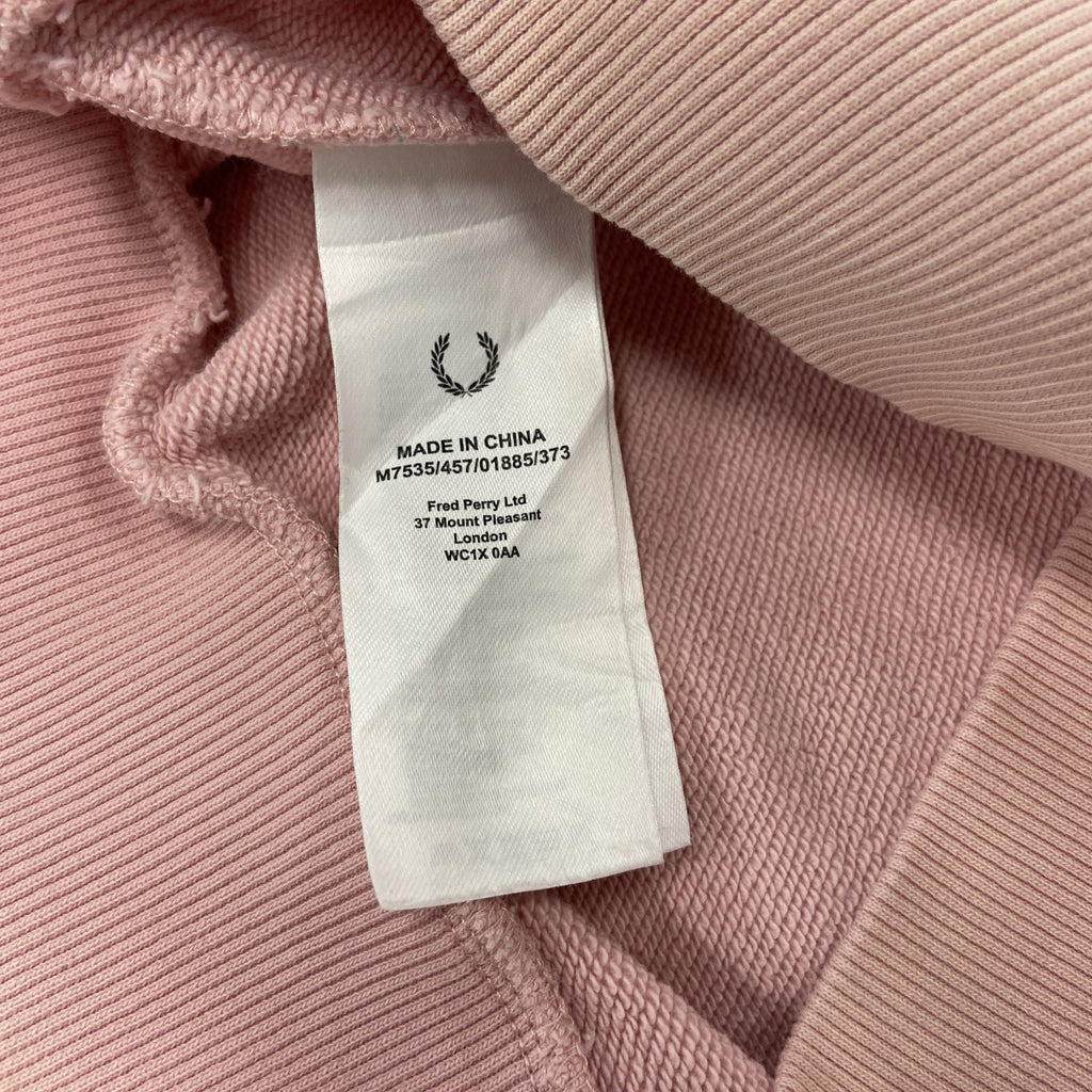 FRED PERRY　フレッド ペリー　スウェット/トレーナー　ピンク　Sサイズ
