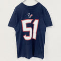 古着 used　NIKE ナイキ　半袖プリントTシャツ　スウッシュマーク　ネイビー　NFL　ヒューストン テキサンズ　Sサイズ