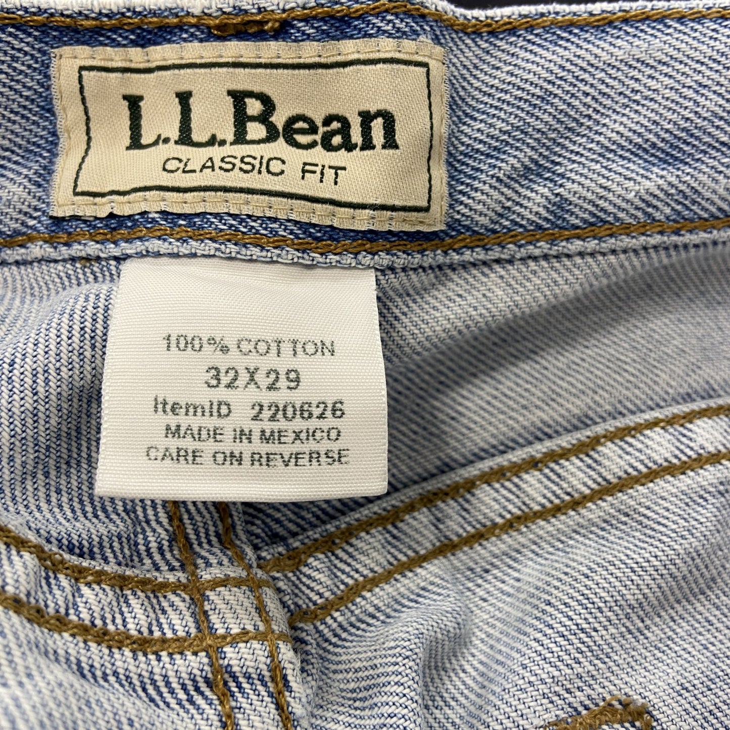L.L.Bean　エルエルビーン　デニムパンツ/ジーンズ　ジップフライ　インディゴ　W32サイズ