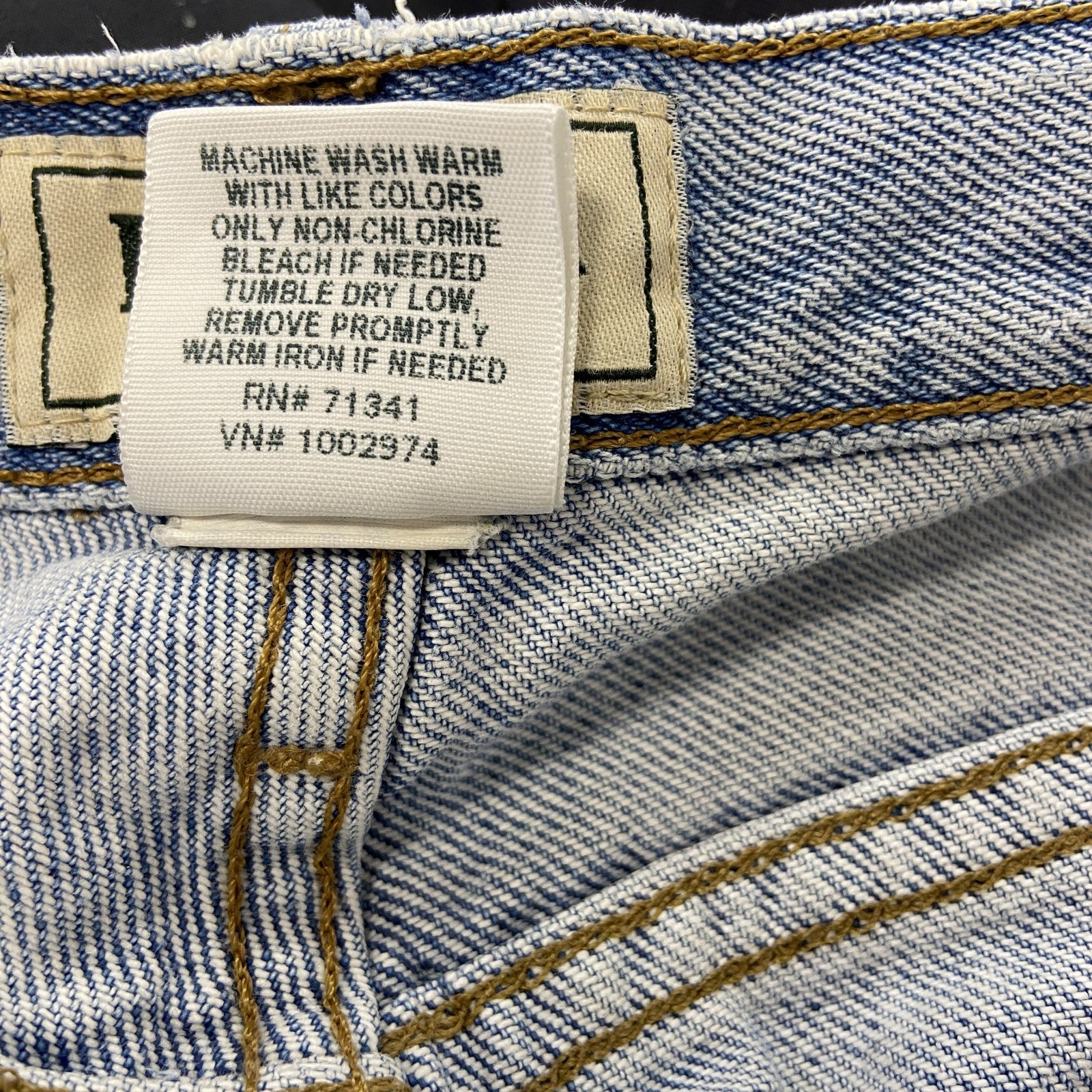 L.L.Bean　エルエルビーン　デニムパンツ/ジーンズ　ジップフライ　縦落ち　フェード　インディゴ　W32サイズ