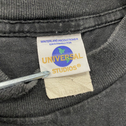 ～00s　UNIVERSAL STUDIOS　ユニバーサルスタジオ　半袖プリントTシャツ　黒　ブラック　Mサイズ