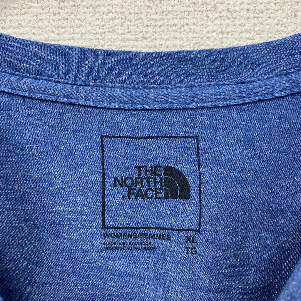 THE NORTH FACE　ザノースフェイス　半袖ロゴプリントTシャツ　青　ブルー　XLサイズ