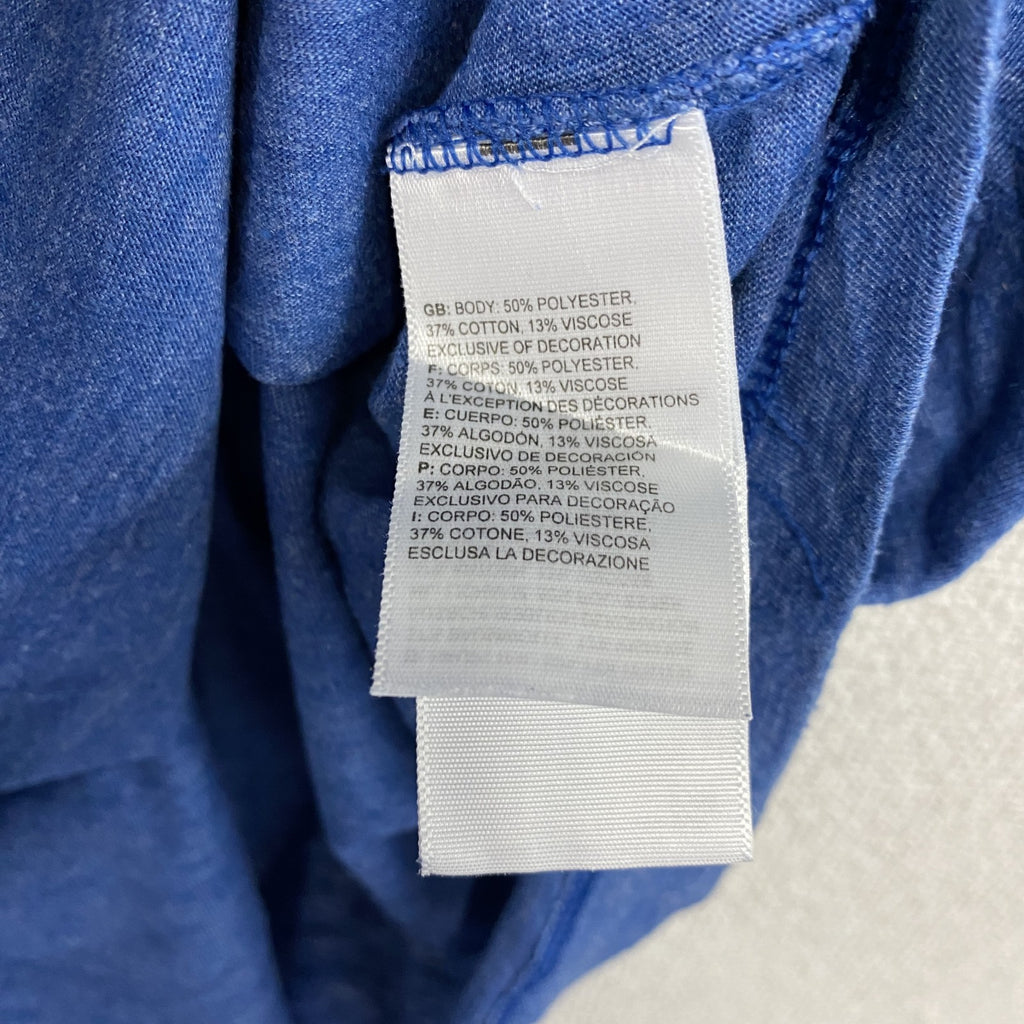 THE NORTH FACE　ザノースフェイス　半袖ロゴプリントTシャツ　青　ブルー　XLサイズ