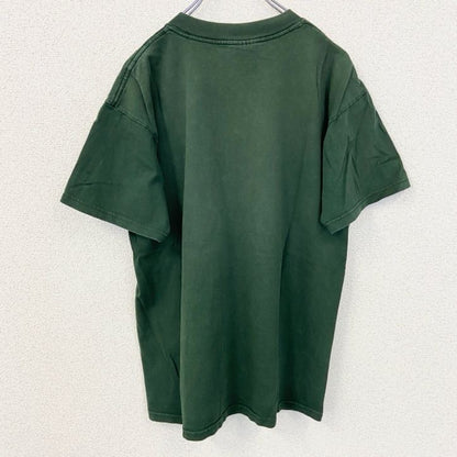 古着 used　GILDAN　ギルダン　半袖アニマルプリントTシャツ　リバーシティラスカルズ　野球　緑　グリーン　Mサイズ