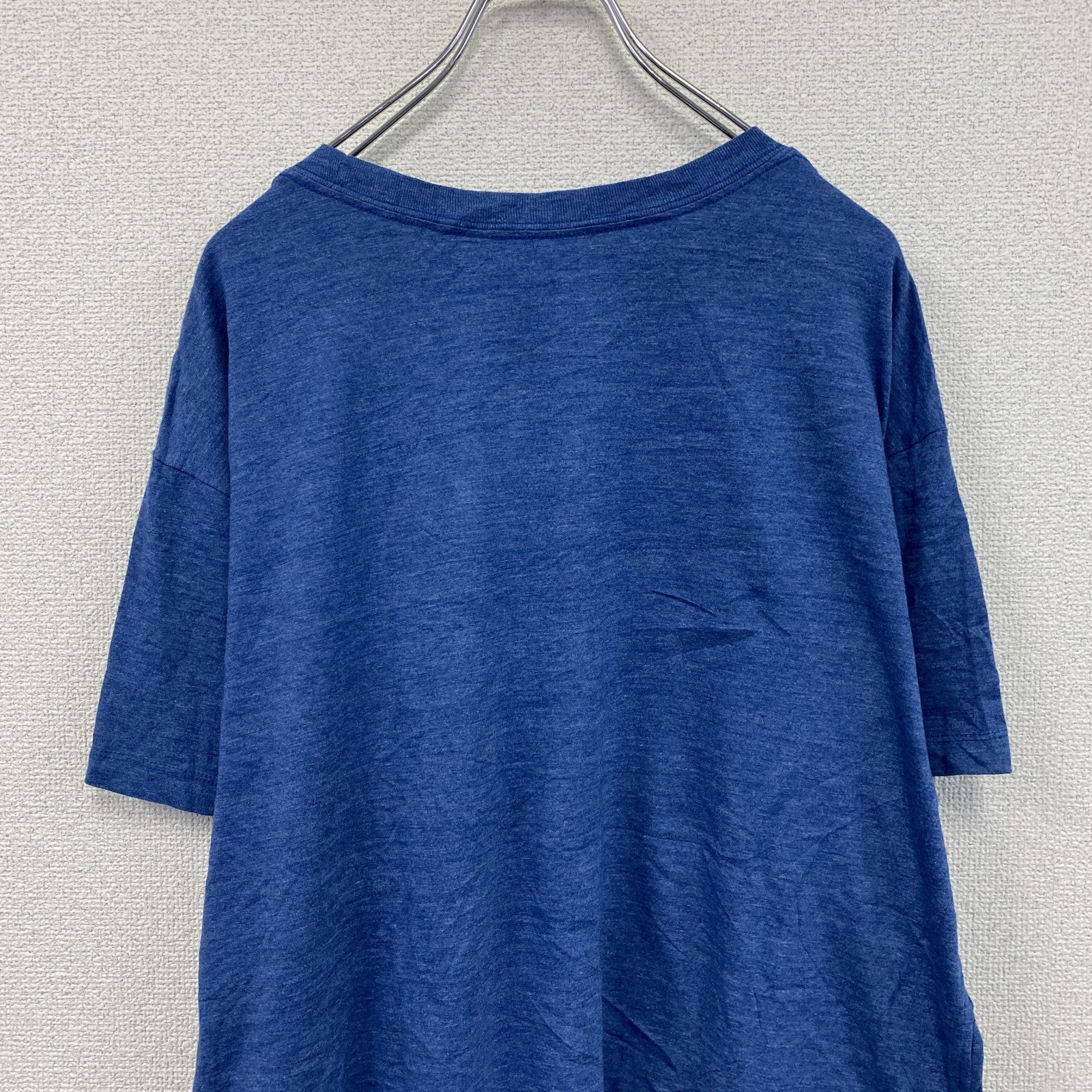 THE NORTH FACE　ザノースフェイス　半袖ロゴプリントTシャツ　青　ブルー　XLサイズ