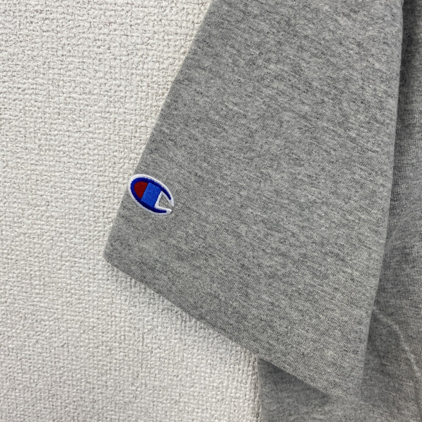古着 used　champion チャンピオン　半袖プリントTシャツ　オールドドミニオン　フットボール　レトロ　グレー　Lサイズ
