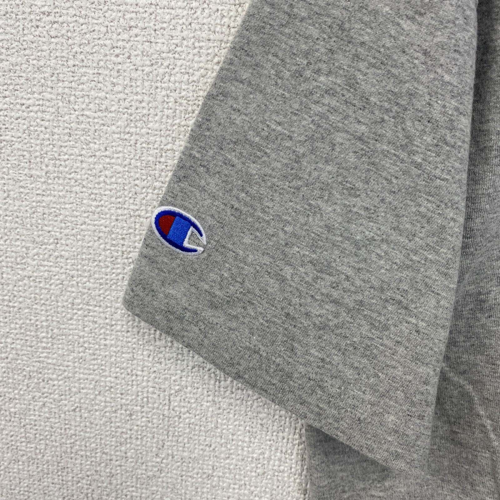 古着 used　champion チャンピオン　半袖プリントTシャツ　オールドドミニオン　フットボール　レトロ　グレー　Lサイズ