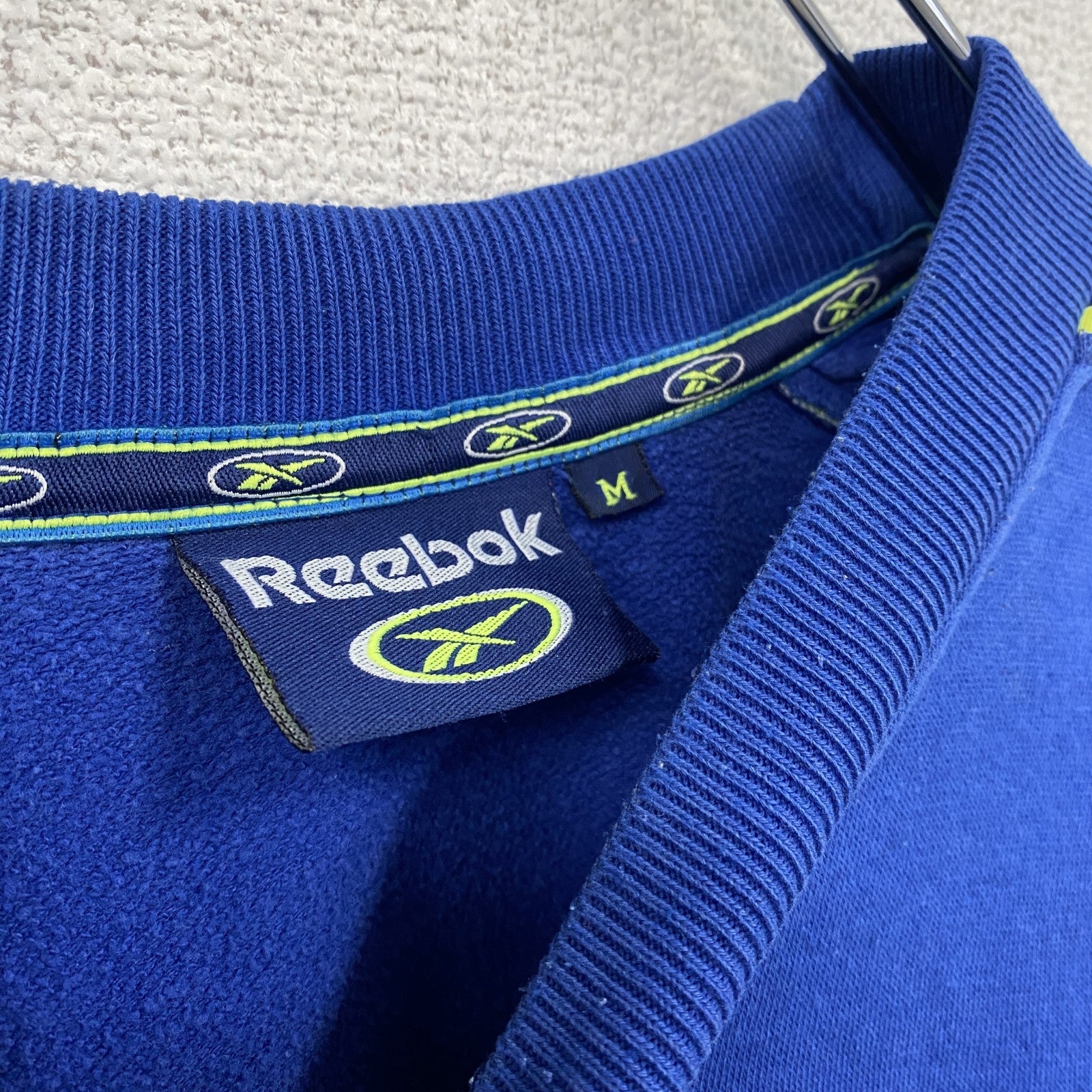 ～00s　Reebok　リーボック　スウェット/トレーナー　ヴィンテージ　青　ブルー　Mサイズ