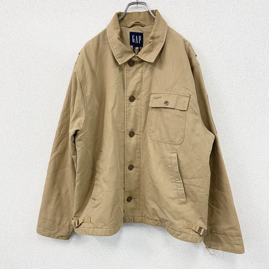 90s　OLD GAP　オールドギャップ　デッキジャケット　ダックジャケット　ヴィンテージ　茶色　ブラウン　Lサイズ