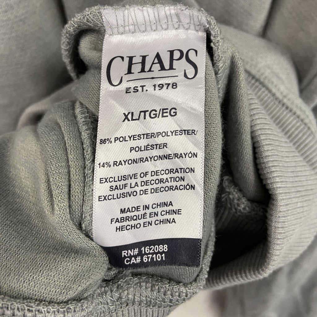 CHAPS　チャップス　ハーフジッップスウェット/トレーナー　灰色　グレー　XLサイズ