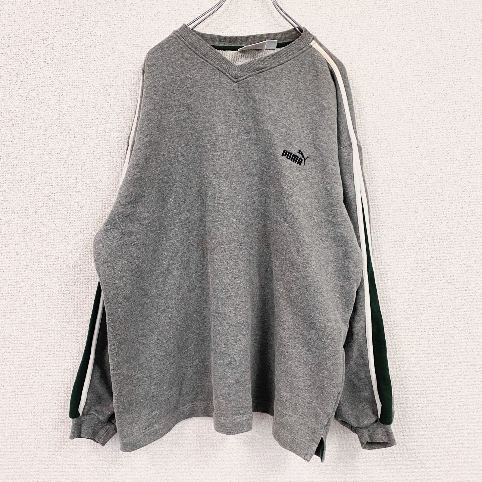 90s　PUMA　プーマ　スウェット/トレーナー　ヴィンテージ　灰色　グレー　XXLサイズ