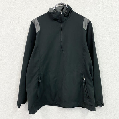 NIKE GOLF　ナイキゴルフ　ハーフジップトラックジャケット/ジャージ　スウッシュ　黒　ブラック　Lサイズ