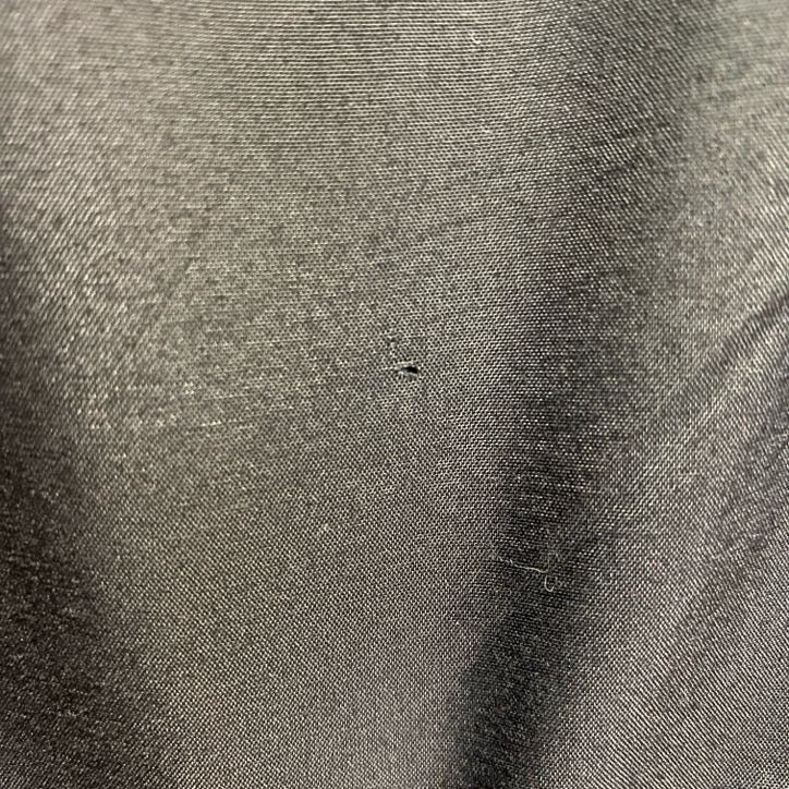古着 used　Holloway　長袖ハーフジップナイロンジャケット　ワッペン　黒　ゴールド　ビッグシルエット　XLサイズ