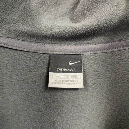 NIKE　ナイキ　THERMA-FIT　フリースジャケット/ボアジャケット　スウッシュ　灰色　グレー　2XLサイズ　