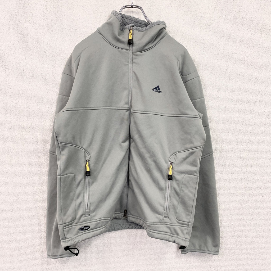 00s～　adidas　アディダス　トラックジャケット/ジャージ　ヴィンテージ　灰色　グレー　Mサイズ