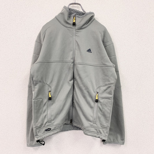 00s～　adidas　アディダス　トラックジャケット/ジャージ　ヴィンテージ　灰色　グレー　Mサイズ