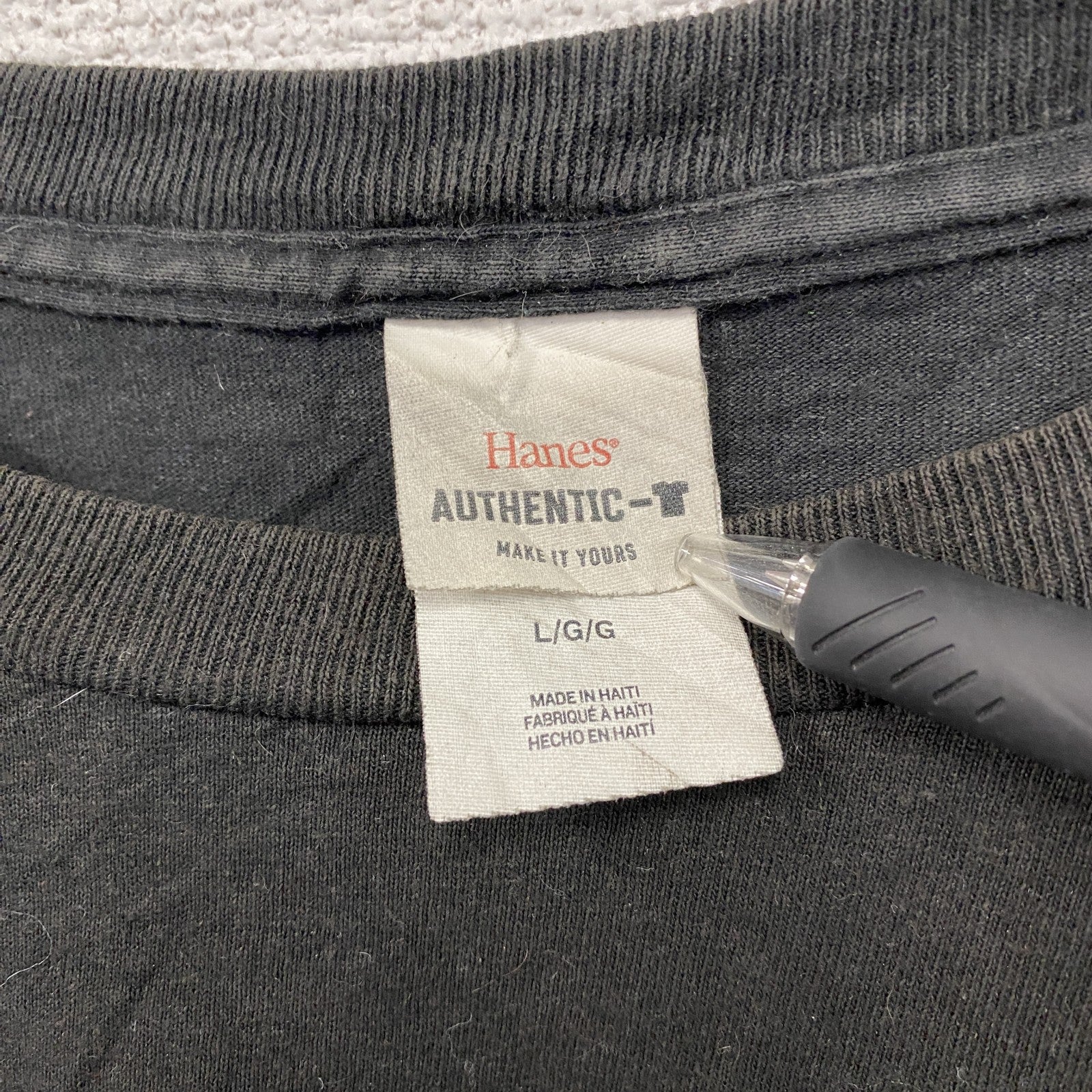 Hanes　ヘインズ　HONDA　ホンダ　半袖プリントTシャツ　ポケT　黒　ブラック　Lサイズ