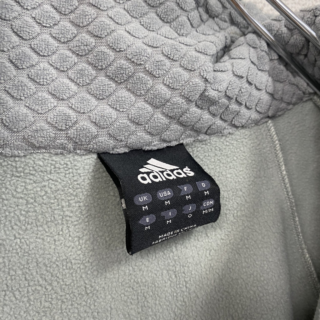 00s～　adidas　アディダス　トラックジャケット/ジャージ　ヴィンテージ　灰色　グレー　Mサイズ