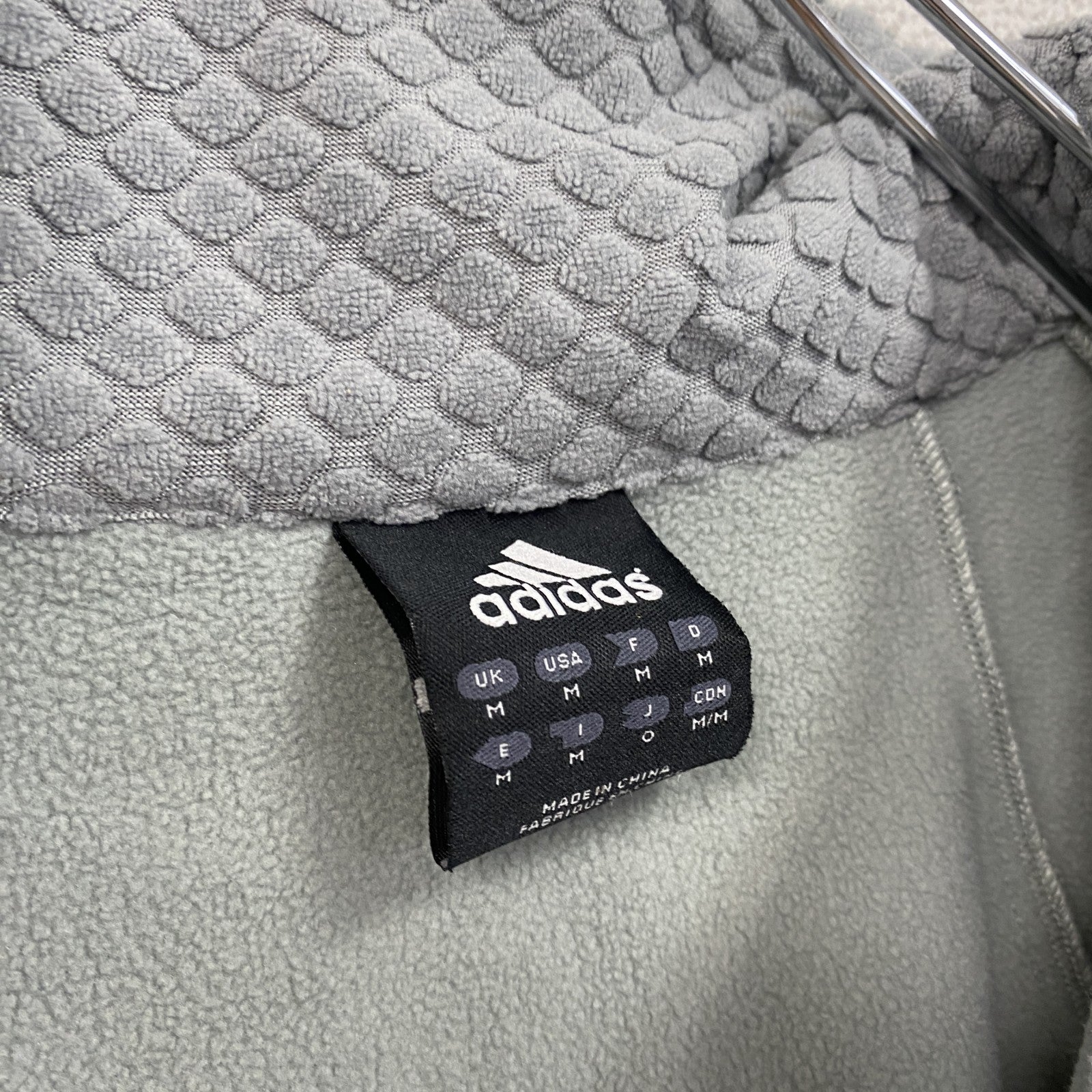 00s～　adidas　アディダス　トラックジャケット/ジャージ　ヴィンテージ　灰色　グレー　Mサイズ