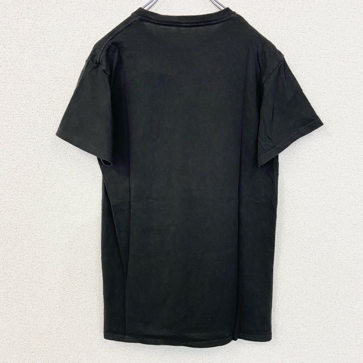 古着 used　SOLE ADDICTION　半袖プリントTシャツ　インディアン　レトロデザイン　黒　ブラック　Sサイズ