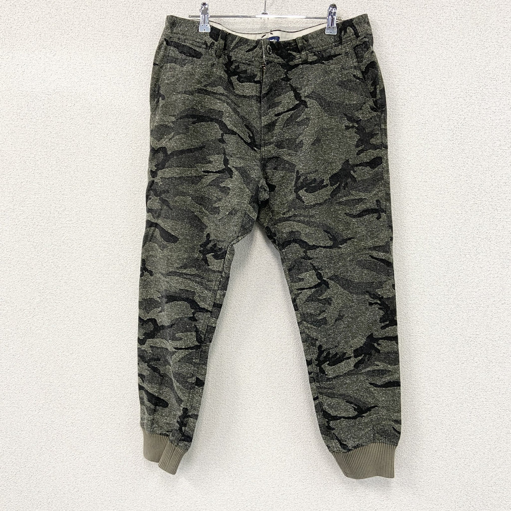 XLARGE　エクストララージ　イージーパンツ　迷彩柄　カモフラージュ　灰色　グレー　34サイズ　