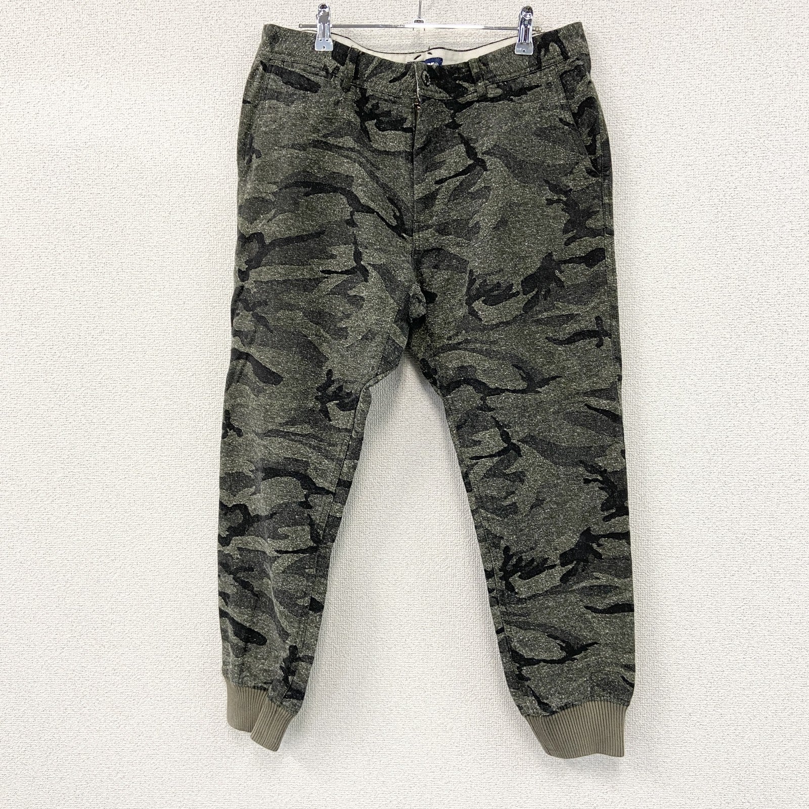 XLARGE　エクストララージ　イージーパンツ　迷彩柄　カモフラージュ　灰色　グレー　34サイズ　